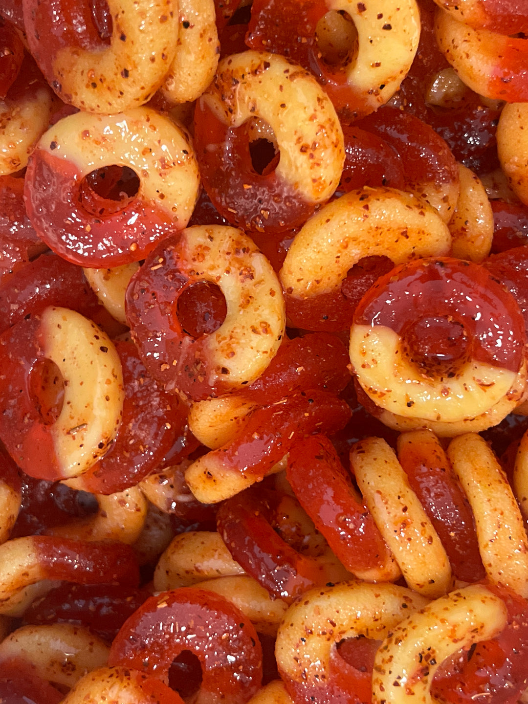 Tajin and Chamoy Peach Rings